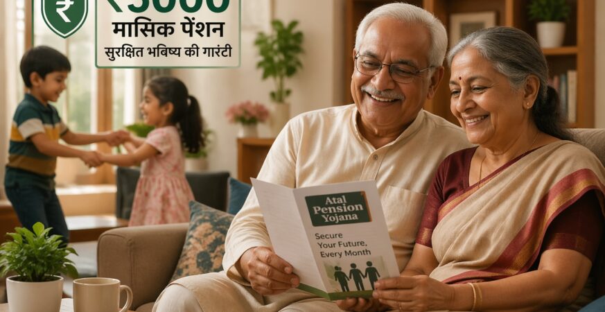 अटल पेंशन योजना के तहत ₹5000 मासिक पेंशन का लाभ लेते हुए बुजुर्ग दंपत्ति