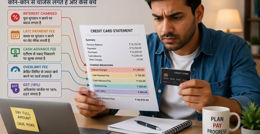क्रेडिट कार्ड चार्जेस भारत में समझाया गया बिल ब्रेकडाउन