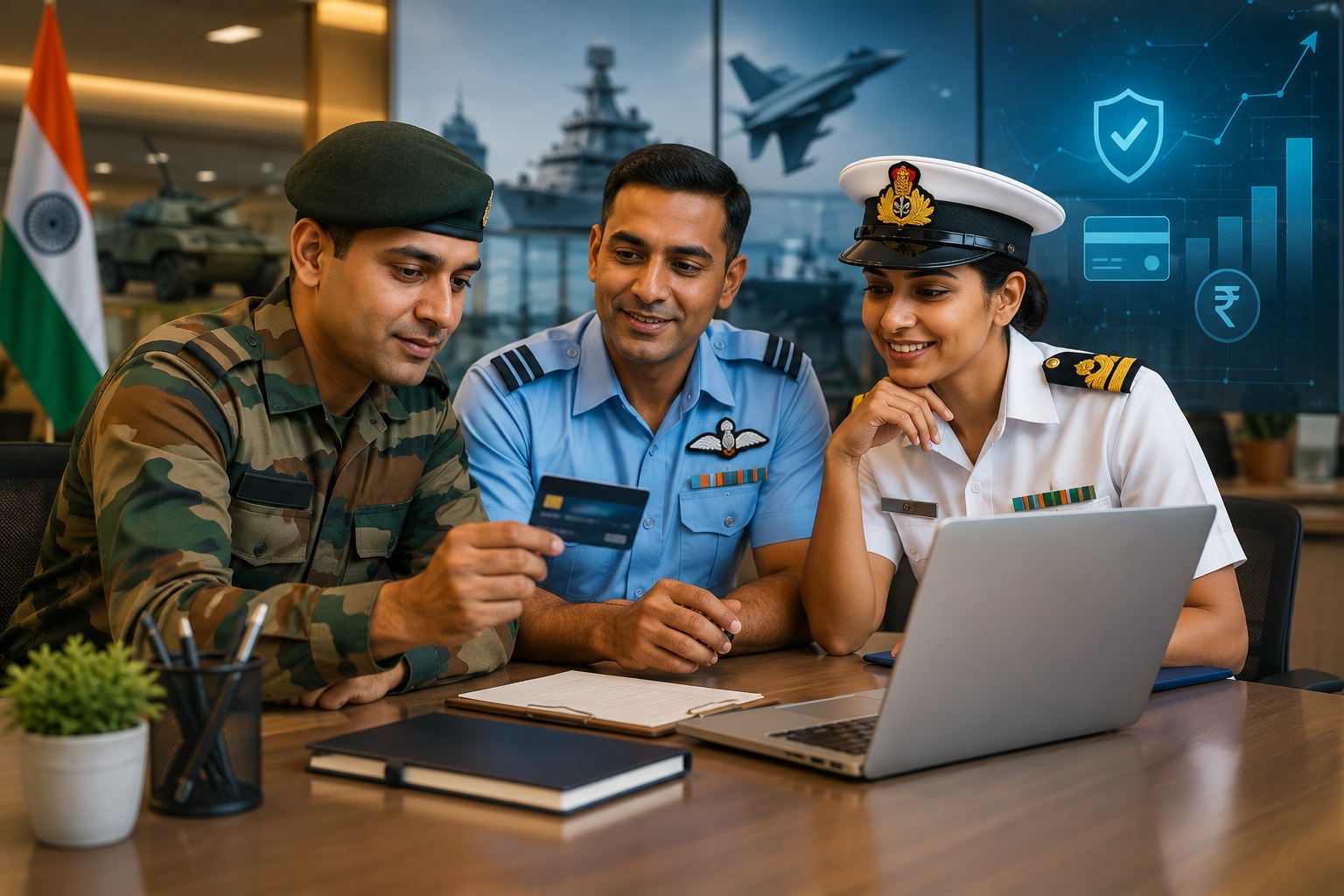 best credit cards for indian defence personnel hindi