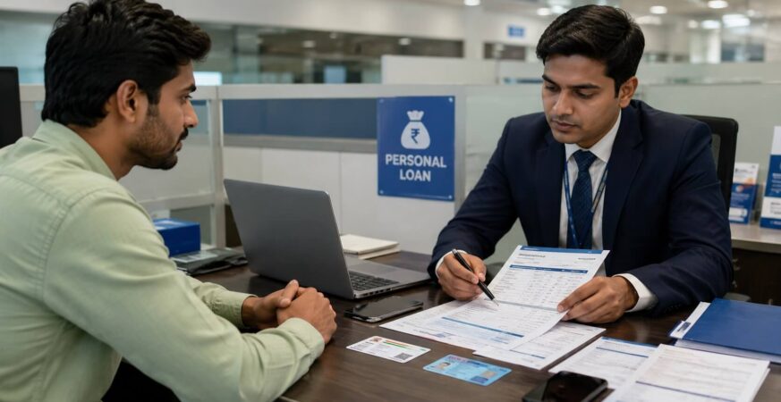 बिना Income Proof के Personal Loan के लिए दस्तावेज तैयार करता भारतीय आवेदक